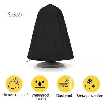 Крышка для фонтана, устойчивая к погодным условиям, защитная крышка для фонтана, садовая статуя, защитная крышка со шнурком для зимней уличной статуи фонтана на патио кофейный