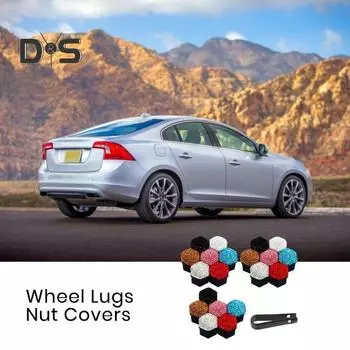 Крышка для гаек колес автомобиля, пылезащитная, устойчивая к погодным условиям, универсальная, простая установка, защитный колпачок для гаек колес, обод ступицы с инструментом для снятия 17mm серый