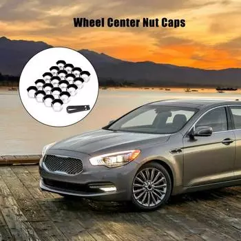 Крышка для гаек колес автомобиля, пылезащитная, устойчивая к погодным условиям, универсальная, простая установка, колпачок для гаек колес 17mm серый