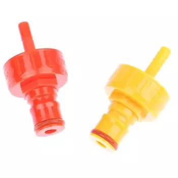 Крышка для газирования ПЭТ-бутылки с шариковым замком и счетчиком давления красный