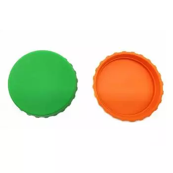 Крышка для газированной воды, разноцветная защитная крышка для банки с напитком, силиконовые крышки для банок, герметичная крышка синий