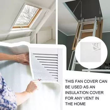 Крышка для изоляции чердачного вентиляционного отверстия с самоклеящейся лентой 5 м, универсальный вентилятор для всего дома, потолочные ставни, алюминиевая пленка, изоляционная пена S