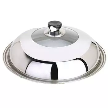 Крышка для кастрюль из прозрачного видимого стекла и нержавеющей стали, сменная крышка для кастрюли для дома