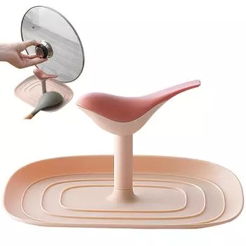 Крышка для кастрюли AllBright, кастрюля, кастрюля, кухонная утварь, подставка для хранения, держатель, крышка, половник, запасная часть, (белый) (розовый)