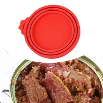 Крышка для консервной банки, консервная банка, герметик для хранения, жестяная крышка, подходит для большинства стандартных размеров, силиконовый уплотнитель розовый