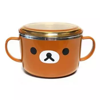 Крышка для лица Rilakkuma, рамэн из нержавеющей стали, разные цвета, 1 шт., Популярные корейские товары для родителей