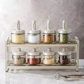 Крышка для ложки для приправы, интегрированная, влагонепроницаемая, герметичная, удобная, легко наполняемая бутылка для специй для кухни зелёный