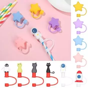 Крышка для насадок, кухонная чашка для инструментов, аксессуар, соломенная пробка, крышка для насадок, брызгозащищенные пробки, пылезащитный колпачок для питья 5