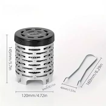 Крышка для обогрева из нержавеющей стали, уличный обогреватель для кемпинга, инфракрасный обогреватель, кассетная печь для выпечки для кемпинга