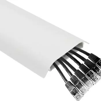 Крышка для проводки SENUN, скрытые провода, крышка для кабеля торгового центра, крышка для напольного торгового центра, скрытый белый чехол для хранения кабелей, чехол для хранения кабелей белый