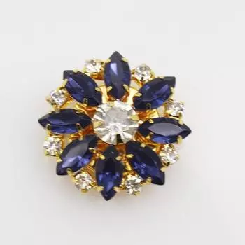 Крышка для пуговиц со стразами из сплава для запонок, крышка для пуговиц для украшения платья-рубашки 14-Purple