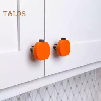 Крышка для ручек-тыкв, украшения для Хэллоуина в виде тыквы, крышка для дверных ручек, простая установка, многоразовая крышка для дверцы ящика шкафа A