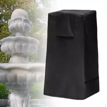 Крышка для садового гейзера, уложенная камнями, ветрозащитная конструкция, зимняя для патио