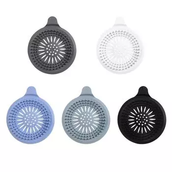 Крышка для слива душа, силиконовый уплотнитель для кухни, заглушки для слива ванны, коврик для слива пола для ванной комнаты, раковины, кухни, отеля чёрный