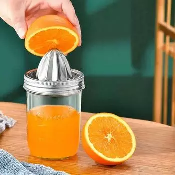 Крышка для соковыжималки для цитрусовых из нержавеющей стали, бытовая нержавеющая ручная экструдерная машина с широким горлом для лимона, металлические инструменты для соковыжималки, кухонные принадлежности
