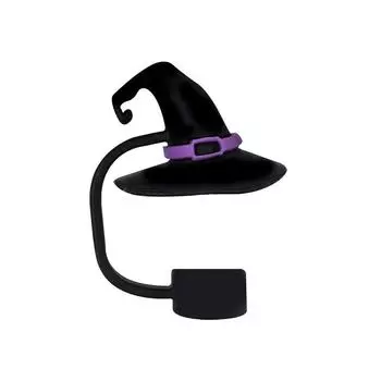 Крышка для соломинки на Хэллоуин для чашки, силиконовая насадка для соломинки 10 мм, пыленепроницаемые многоразовые наконечники для соломинки для стакана