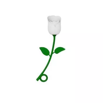 Крышка для соломинки в виде цветка розы BPA Silicone Slip Многоразовая пыленепроницаемая No Free 6-10MM стакан соломинка белый