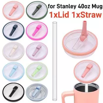 Крышка для стакана 40 унций, сменная, с защитой от проливания, многоразовая, с защитой от брызг, многоразовая, с крышкой для стакана Stanley 40 унций