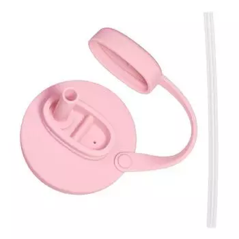 Крышка для стакана с защитой от проливания предотвращает проливания Идеально подходит Крышка для соломинки Крышка для банки для напитков из пищевого силикона светло-розовый