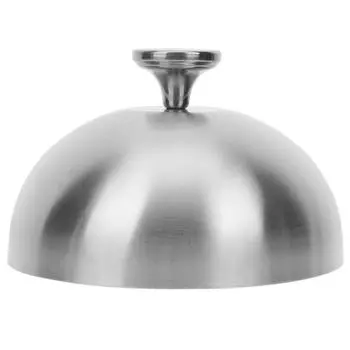 Крышка для стейка из нержавеющей стали, защита для пищевых продуктов от пыли, кухонные принадлежности, гаджеты, крышка для сковороды