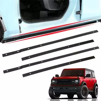 Крышка для сварки зажима для Ford Bronco 4Door 2021 2024 2024 Trail Armor, пороги, защитные панели, боковые юбки, сплиттер, стильный спортивный кузов чёрный