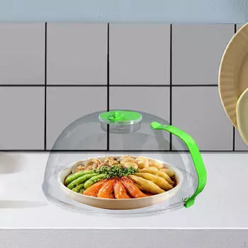 Крышка для тарелок для микроволновки с отверстием для выхода пара События и десерты зелёный