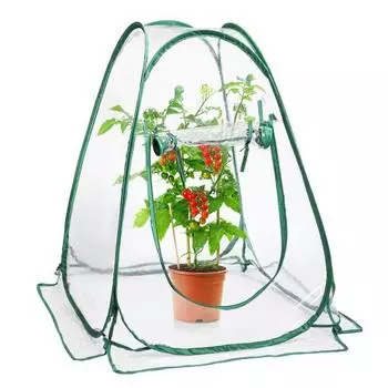 Крышка для теплицы Цветочный домик Устойчивый к УФ-излучению Водонепроницаемый Прозрачный Дизайн Мини Садоводство Растение Цветок Солнечный Свет Комната зелёный
