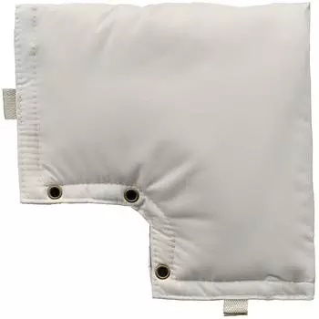 Крышка для уличного крана на зиму, носки для садового крана для защиты от замерзания, 5-слойная многоразовая водонепроницаемая изолированная крышка патрубка 33*30cm грязно-белый