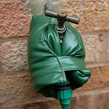 Крышка для уличного крана, зимняя изоляция, защита для колодца, легкий доступ, куртка для уличного крана, устойчивая к атмосферным воздействиям, защита от замерзания крана чёрный