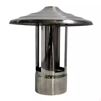 Крышка дымохода Выхлопная труба Воздухоотводчик Защитное покрытие для крыши от дождя Легкие крыши для дымоходов 10.3cm