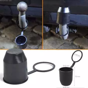 Крышка фаркопа Универсальный защитный колпачок для шара фаркопа Защитный чехол для шара фаркопа каравана Крышка для шара прицепа Крышка для шара крюка