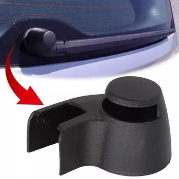 Крышка гайки рычага заднего стеклоочистителя для Skoda Fabia 6Y 1999-2006, запасная часть окна задней двери 2000 2001 2002 2003 2004 чёрный