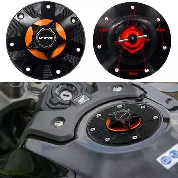 Крышка газового топливного бака VTR для HONDA VTR 1000F VTR1000 F VTR1000F 2001-2005, быстросъемный мотоцикл чёрный