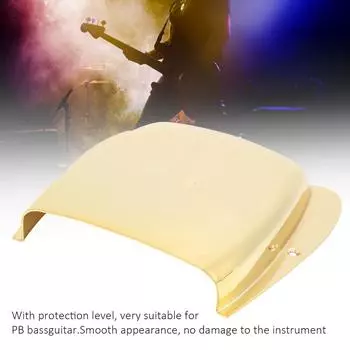 Крышка гитарного мостика, защитный кожух для бас-гитары с винтовыми аксессуарами для струнных инструментов, золото/серебро/черный