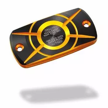 Крышка главного цилиндра мотоцикла Daytona PREMIUM ZONE квадратная Honda-A золотая 98272