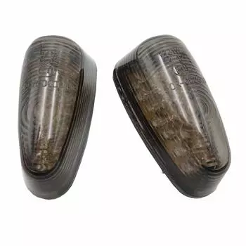 Крышка головки двигателя Паста Аэро Светодиодные указатели поворота Комплект из 2 шт. Мотоцикл Универсальный (дым)