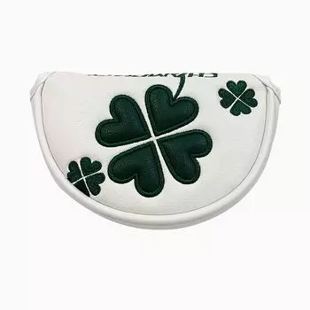 Крышка головки гольфа, чехол для паттера, молоток с магнитным замком для центрального вала, маленький размер для центра (Белый, Вал)