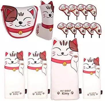 Крышка головки гольфа для драйвера 440 куб. см 460 куб. см для FW для UT паттера магнитного типа с Odyssey 2-контактного типа с кошкой Scotty Cameron, один предмет / дерево,