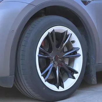 Крышка и защита ступицы колеса Tesla Model Y 19 Sports 19-inch sports model матовый черный