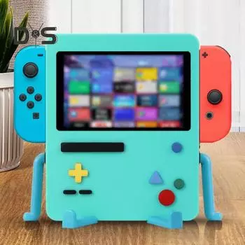 Крышка игровой консоли Защитный корпус Устойчивый к царапинам Полная защита Эффективное рассеивание тепла Силиконовый защитный чехол для переключателя OLED/LITE синий