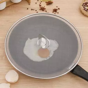 Крышка из нержавеющей стали для масла Крышка для защиты от масла Фильтр-сетка Крышка для защиты от брызг масла Взрывозащищенная крышка L