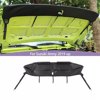 Крышка капота автомобиля, передняя защита, защита капота для Suzuki Jimny 2019 2020, внешние аксессуары автомобиля чёрный