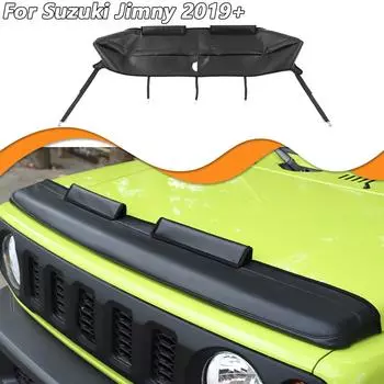Крышка капота автомобиля, передняя защита, защита капота для Suzuki Jimny, 2019, внешние аксессуары автомобиля чёрный