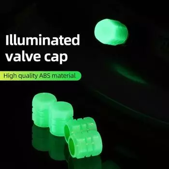 Крышка клапана для автомобильных шин, мини-защитная, прочная, долговечная, декоративная, автомобильные аксессуары, универсальный световой эффект