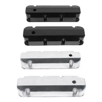 Крышка клапана двигателя автомобиля E41363BC Крышка клапана из алюминиевого сплава с отверстием для большого блока V8 429?460 Двигатель Black