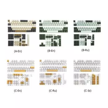 Крышка клавиши PBT для переключателя MX XDA Height Key Cap, игровая механическая клавиатура, детали