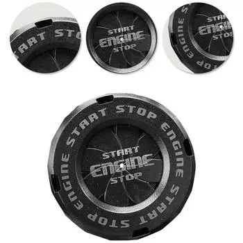 Крышка ключа мотоцикла наклейка для салона автомобиля декоративная поворотная кнопка запуска крышка DIY украшение устройство зажигания декор зелёный
