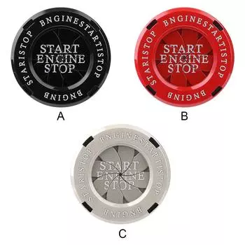 Крышка кнопки двигателя автомобиля из алюминиевого сплава, универсальная декоративная крышка