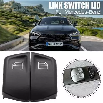 Крышка кнопки переключателя электрического стеклоподъемника для Mercedes Vito Viano W639 Sprinter W906 2012 2013 2014 2015 2PC 807624374022 Q7M8