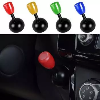 Крышка кнопки запуска автомобиля. Кнопка остановки двигателя. Джойстик. Высокопрочные яркие цвета. Простая установка. Автомобильная декоративная кнопка запуска. жёлтый